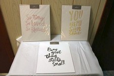 Hallmark Set of 3 Baby/Kids Wall Art 8x10 Decor for Walls - New in Package