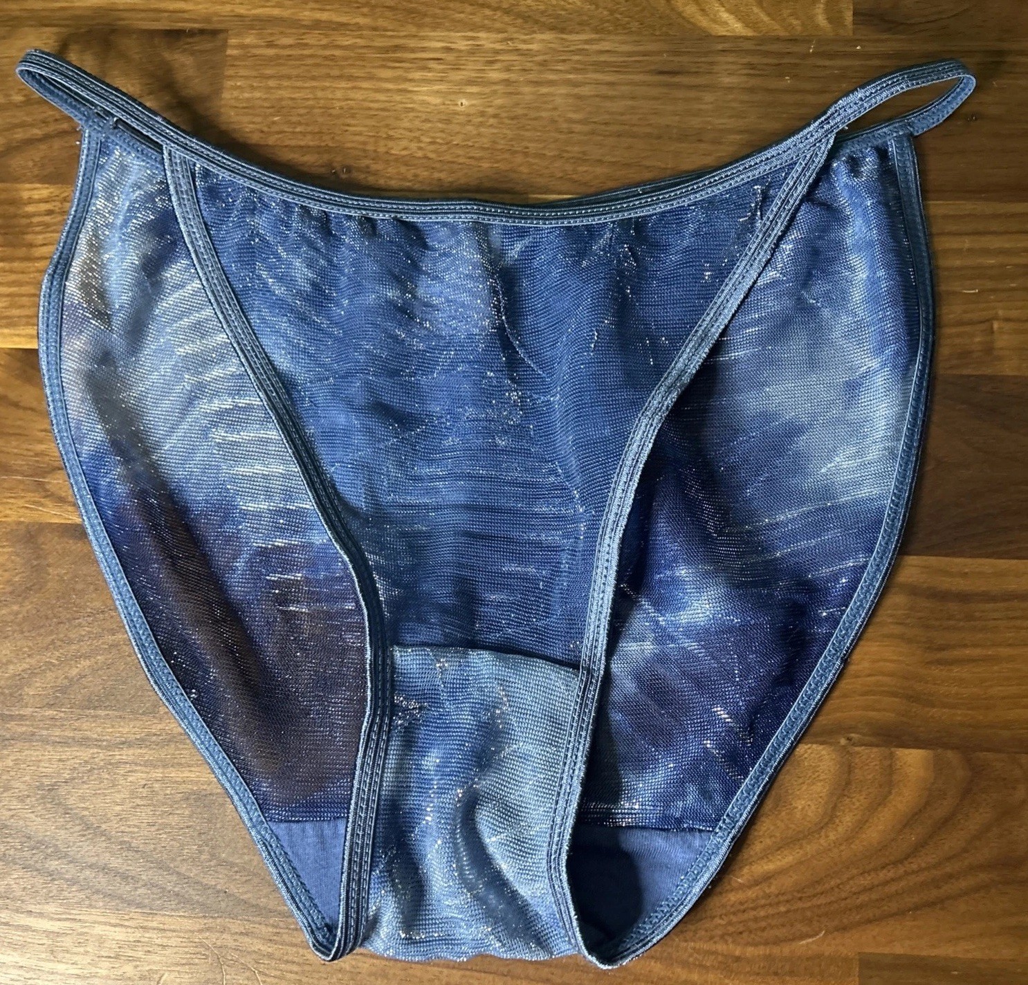 Vtg String Bikini PANTIES Liquid SATIN Second Skin Sh… - Gem