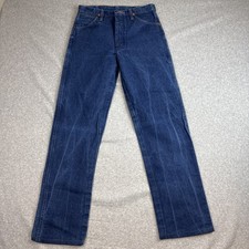 Vintage Wrangler 13MWZ Blue Denim Jeans Cowboy Cut Made In The USA W 28.5 L 30 