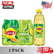 Lipton Green Tea Citrus Zero Sugar Iced Tea, 16.9 fl oz, 12 pack Bottles.