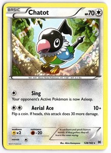 Chatot 128/162 XY BREAKthrough Rare Pokemon TCG