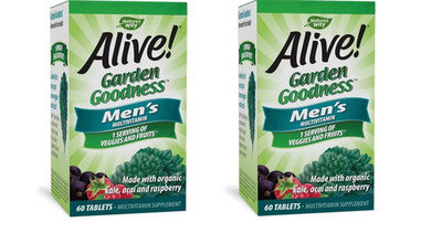 Nature's Way Alive! Garden Goodness Men's Multivitamin- 60 Tablets ****2 PACK***