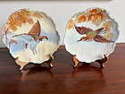 Limoges Coronet Plates Two Hand Painted Signed Bird in Flight Gold 1906-1920  — photo 2