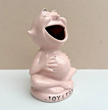 ANTIQUE SCHAFER & VATER  POTTERY JOY GERM BILLIKEN IMP MATCH / TOOTHPICK HOLDER