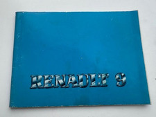 RENAULT 9 R9 Notice d’Utilisation Entretien de 1982 Français 72 Pages ~ Bon État