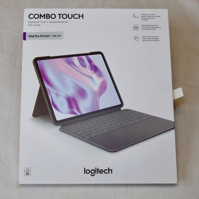 Logitech Combo Touch iPad Pro 13'' (M4 M5) Tastatur Hülle Oxford Grau Neu Versiegelt