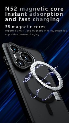 Huawei Pura 70 Ultra Case Cover, Built-in Magnetic Anti-Shock Cell Phone Case Bl