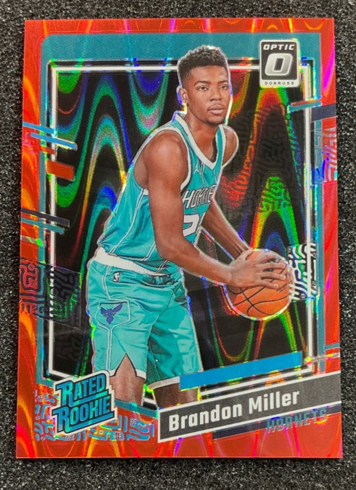 Brandon Miller 2023-24 Panini Optic Rated Rookie #219 Red Seismic /130