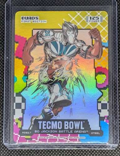 BO JACKSON BATTLE ARENA TECMO BOWL QUADS 80\'S RAD STEEL SAQUON BARKLEY