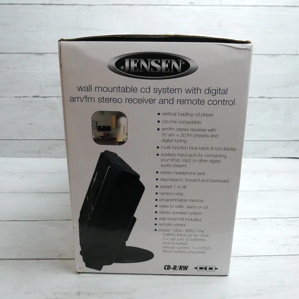 Jensen Wall Mountable CD System JMC-180 AM/FM Stereo with Remote Control - Image 2 of 4