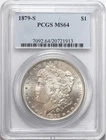 1879-S $1 Morgan Silver Dollar PCGS MS64 - OH - Blast White / Lustrous