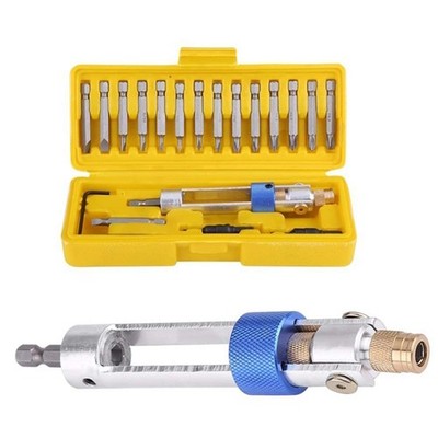 Screwdriver Bits Set, Flat Head, Phillips, Countersink Drill Bits for Woodwor...