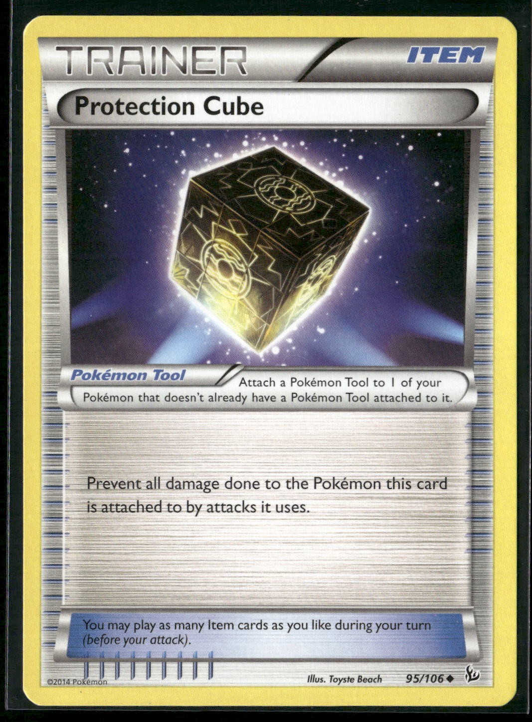 Protection Cube #95/106 Uncommon, XY - Flashfire, Lightly played