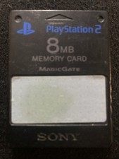 Official SONY PlayStation 2 Memory Card 8MB PS2 OEM Black