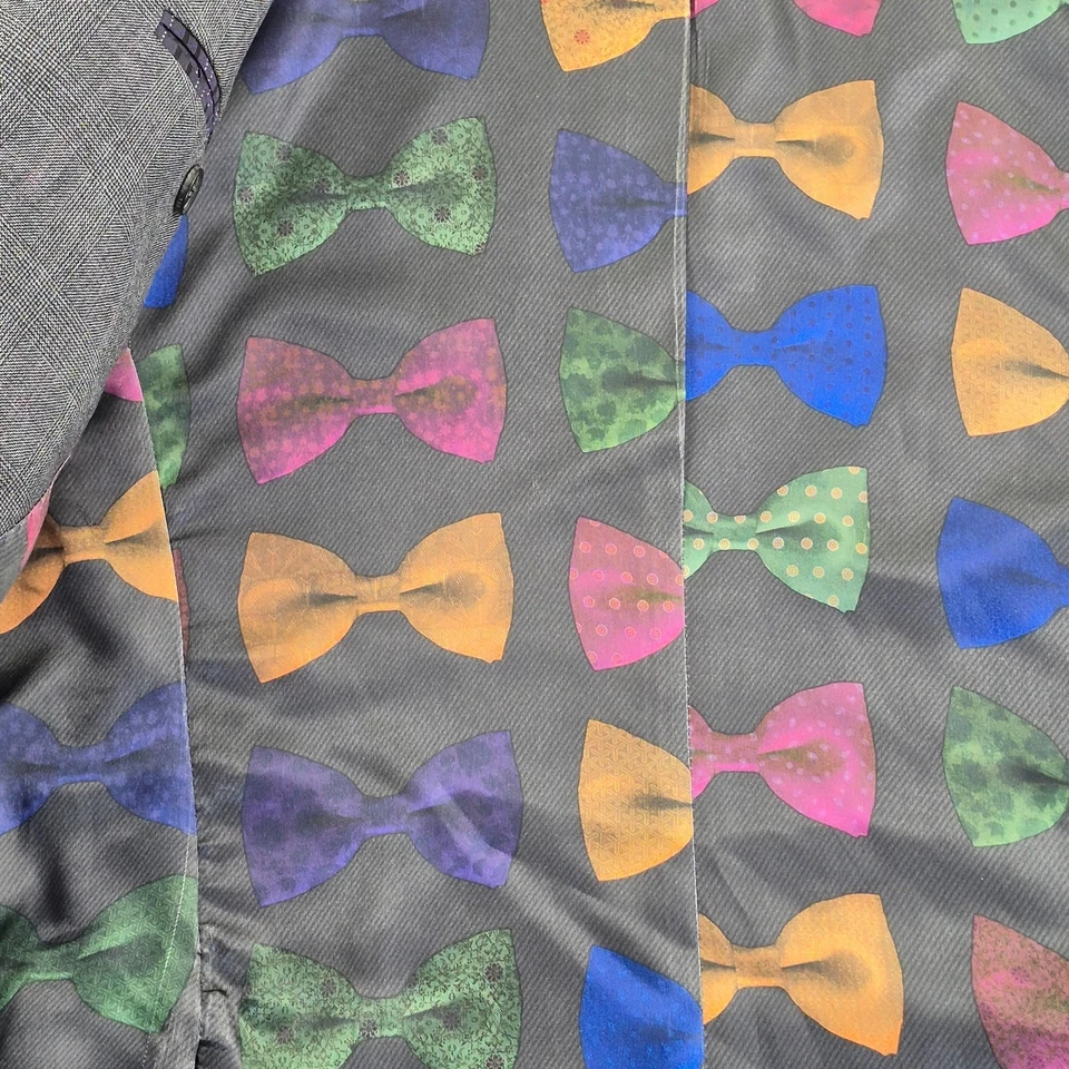 Traje TED BAKER, talla 40R, pantalón W32 L30, gris, chaleco de lana para... - Imagen 3 de 4