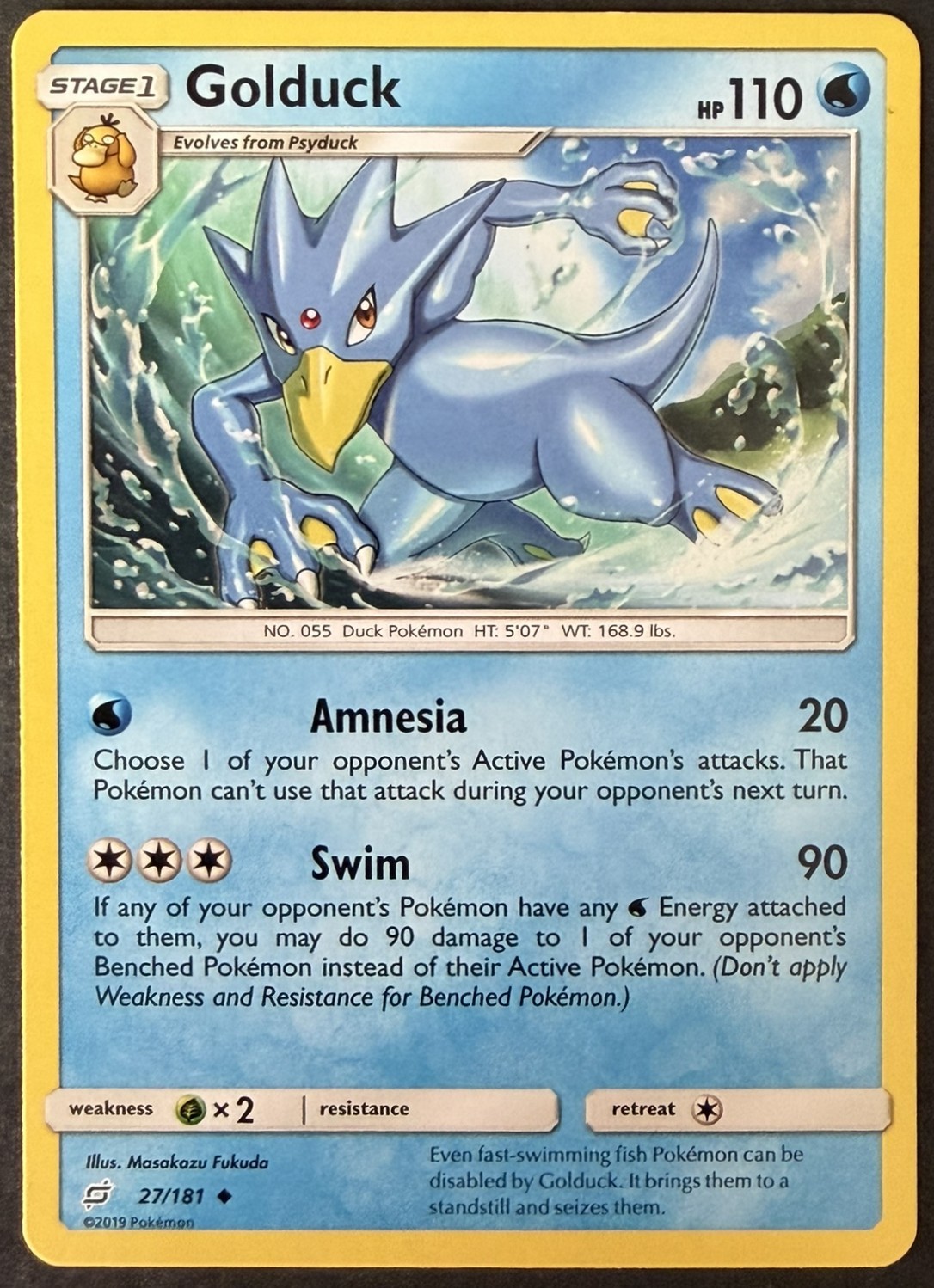 Golduck Uncommon SM - Team Up 27/181 LP
