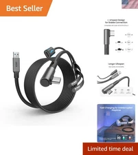 16FT Link Cable for Meta Quest 3 & Pico 4 - Fast Charging USB C, 5Gbps Speed