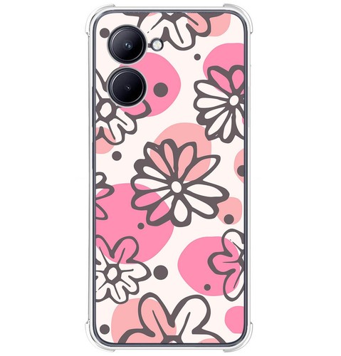 Cover Gel Trasparente per Realme 5 Pro Disegno Mandala Disegni