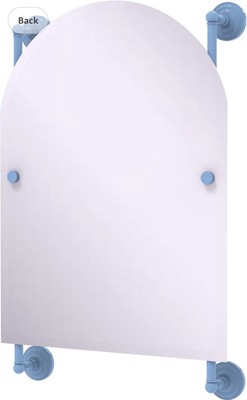 ALLIED BRASS Prestige Que Arched Top Frameless Rail Mounted Mirror Troll Blue