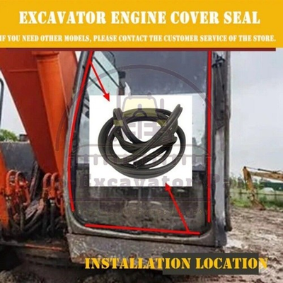 #ad For Hitachi ZX ZAX 60 70 130 200 Cab Door Seals Anti collision Strips Excavators $104.36