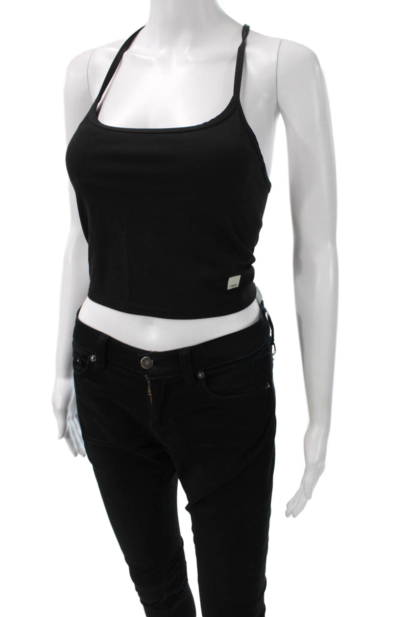 Vuori Womens Basic Tank Black Polyester Scoop Nec… - image 2