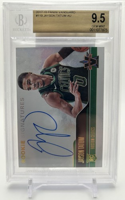 #ad 2017 18 Panini Vanguard #119 Jayson Tatum 99 AURC 💎BGS 9.5💎 🍀CELTICS🍀 $1250.00