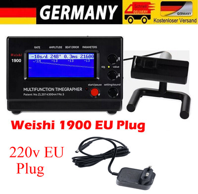 Weishi Timegrapher Mechanische Uhr Timing Machine Multifunktions No.1000 EU Plug