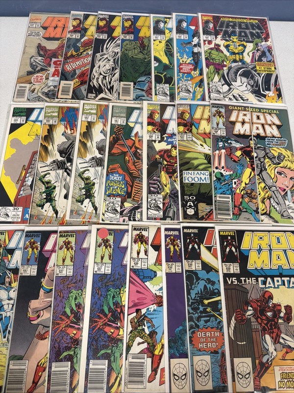Iron Man Huge Lot of 22 Comics #228-310 Marvel Comics Lot VG/Fine *V8