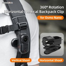 360 Rotation Backpack Clip Mount For DJI Osmo Nano Shoulder Strap Belt Clip