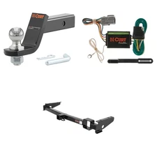 CURT Tow Cargo Package Trailer Hitch, Wiring Harness, 45056 2in Ball Mount 13443