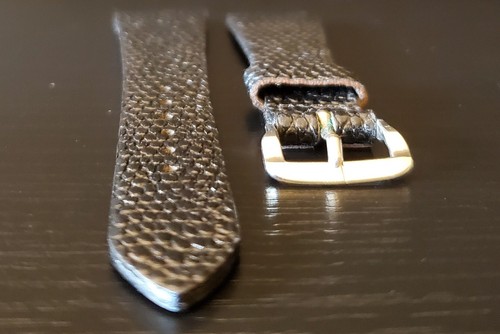 Vintage NOS 1960's Mormac/Gemex 3/4" (19mm) Black Lizard Watch Band - Picture 5 of 5