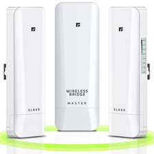 Wireless Bridge Point to Point/Multipoint 3 Pack, 5.8GHz Outdoor Wireless Bridge