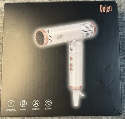 Quico Travel Hair Dryer Dual Voltage, 120000RPM BLDC FastDrying Blow Dryer New