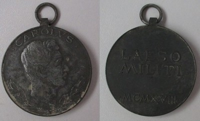 Austria Carolus Medal Wounded Medal Laeso Militi MCMXVI (172684)