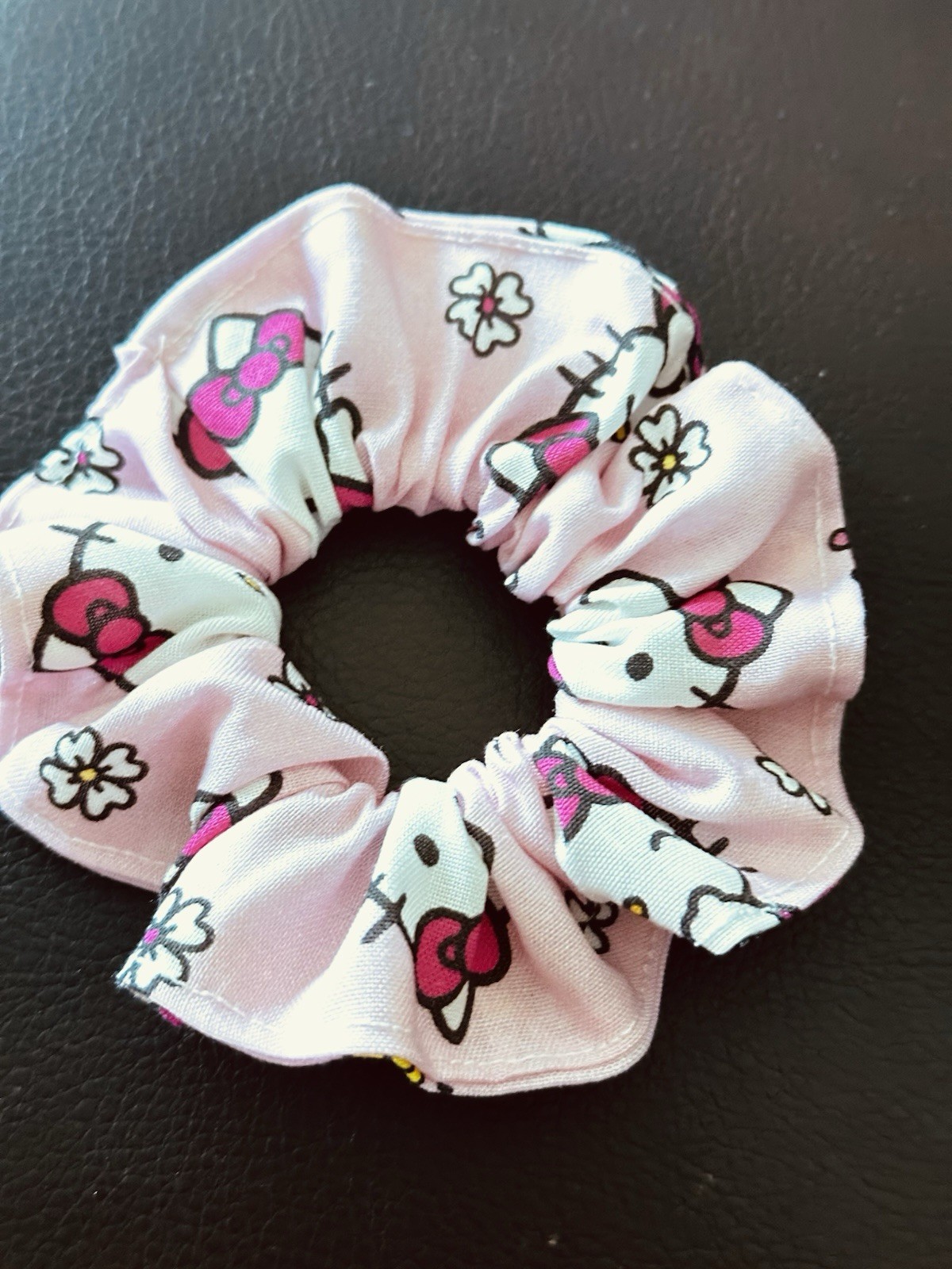 Handmade  Hello Kitty Hair Scrunchies