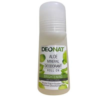 Deonat Aloe Mineral Deodorant Roll On Brightening 65ml Antibacterial