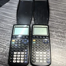 2 pc lot TEXAS INSTRUMENT TI-83 PLUS Graphing Calculator w/ Cover,fair condition