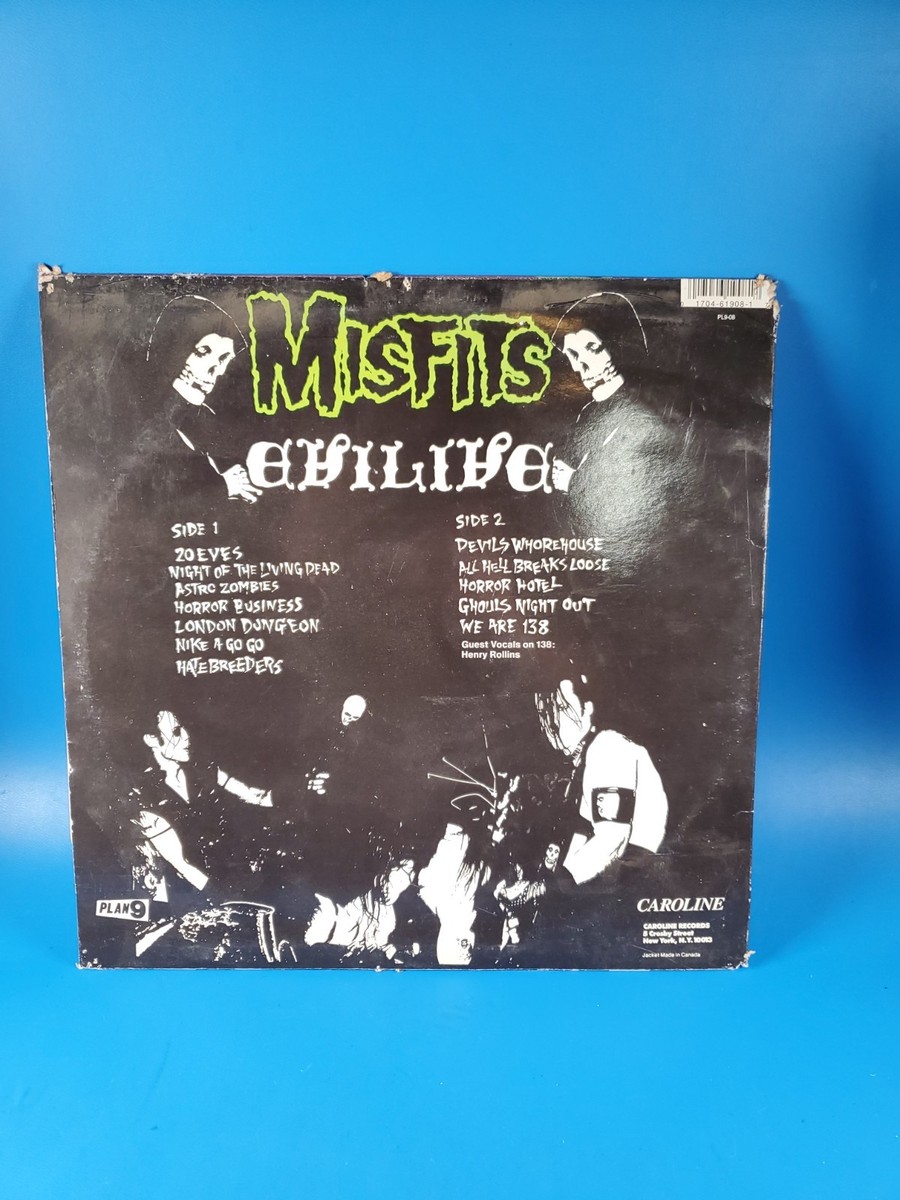 MISFITS EVILIVE PLAN 9 PL908 US ORIGINAL VINYL LP 1ST PRESS | eBay