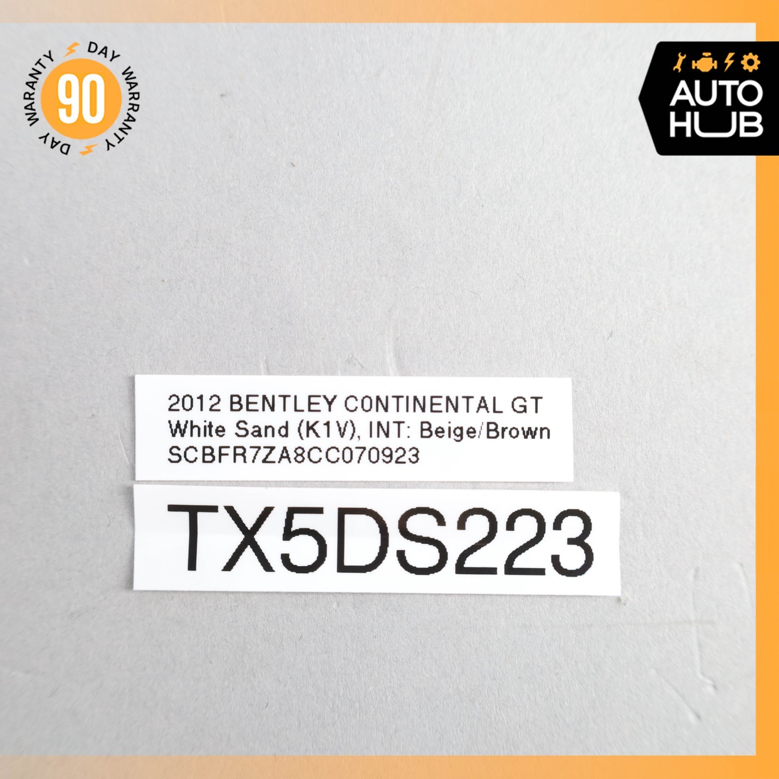 12-17 Bentley Continental GT Front Right Side Interior Trim Panel A Pillar OEM