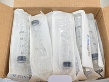 50 new Fisher Brand Scientific #14955460 20mL Luer Lock Plastic Syringe, Sterile