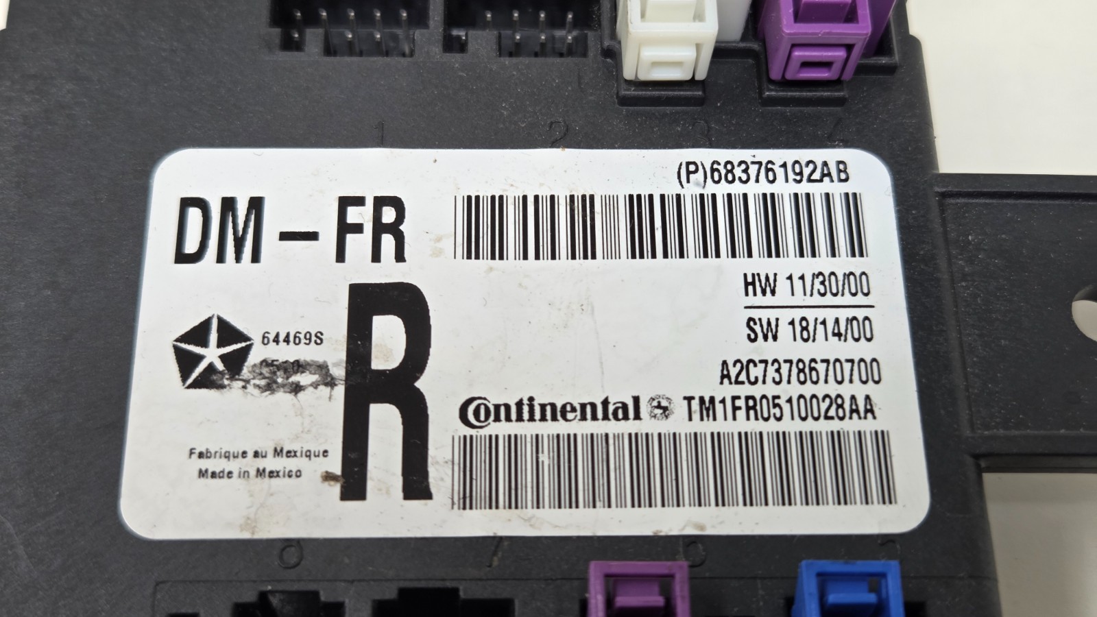17-22 MASERATI GHIBLI LEVANTE TELEMATIC COMMUNICATION CONTROL MODULE 06701732090
