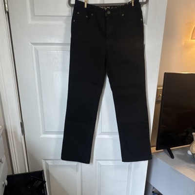 DG2 by Diane Gilman Black Studded Jeans Stretch Button Zip Pockets