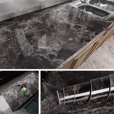 Dark Marble Wallpaper for Counter Top Covers Peel and Stick Countertops for Kitc