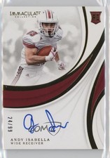 2019 Panini Immaculate Collegiate Rookie Auto 24/99 Andy Isabella #160 Auto s5q