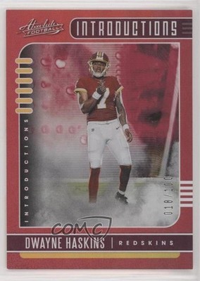 2019 Absolute Introductions Red Spectrum 18/100 Dwayne Haskins #9 Rookie RC k6j