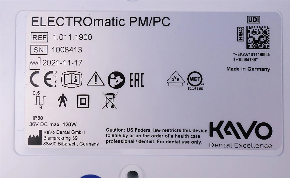 全新未使用 KaVo ELECTROmatic Plus 牙科控制台和电机系统 — 第 3/4 张图片