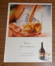 Seltene Werbung BAILEYS Original Irish Cream - Zeit für Gefühle #3 1991