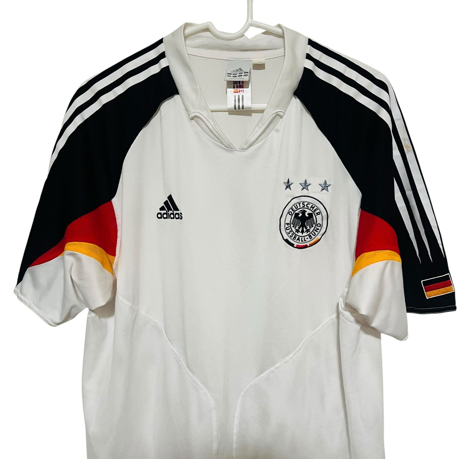 Vintage 2004 Adidas Germany National Team Home Soccer Jersey Men’s Large