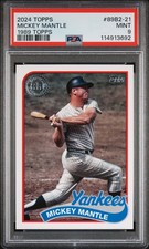 2024 TOPPS 1989 TOPPS BASEBALL SERIES 2 #89B2-21 MICKEY MANTLE PSA 9