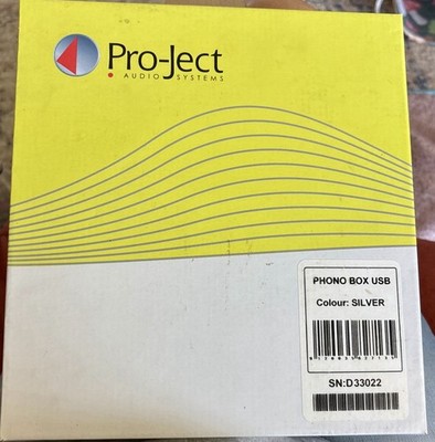 New Open Box Silver Pro-Ject Audio Systems Pre Amp Silver Phono Box USB
